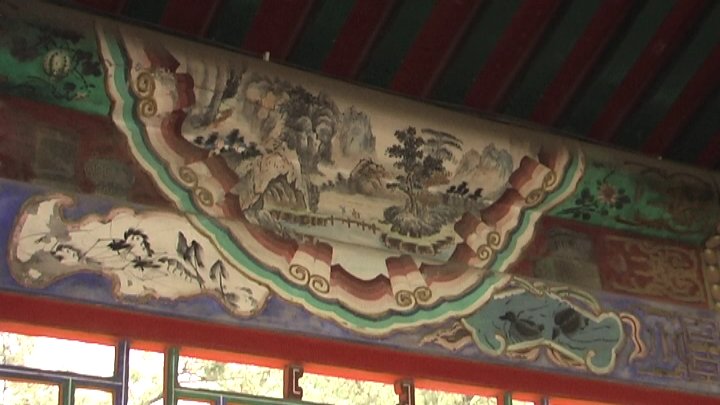 Long corridor paintings